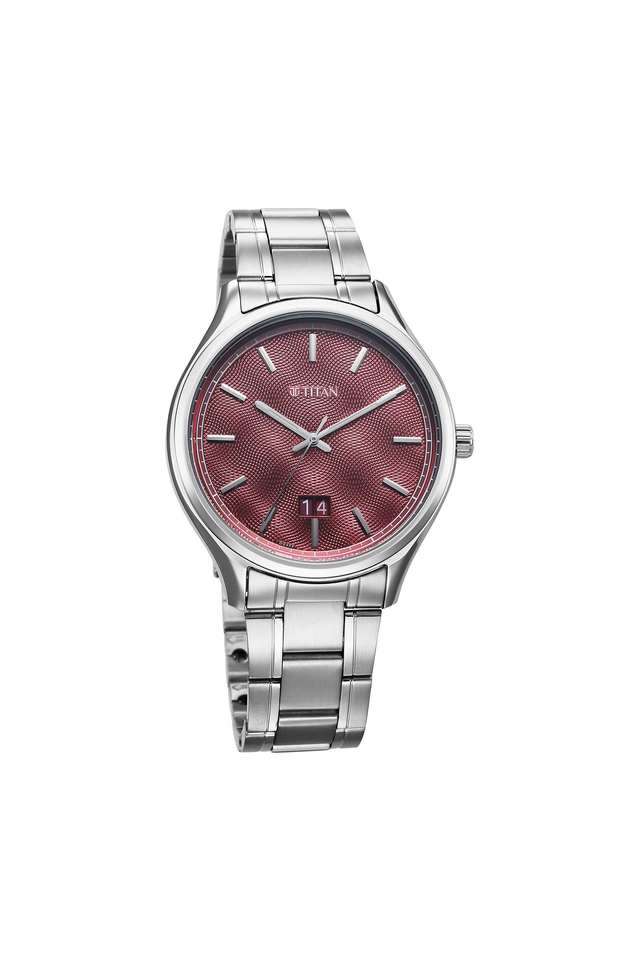 Palette-Of-Time-48.30x8.95x42-mm-Brown-Dial-Stainless-Steel-Analogue-Wrist-Watch-for-Men---10033SM02