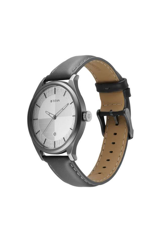 Buy Titan NoColour 48 x 7.7 x 41 mm Multicolour Dial Leather