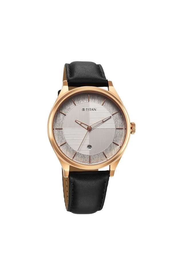 Buy Titan NoColour 48 x 7.7 x 41 mm Multicolour Dial Leather