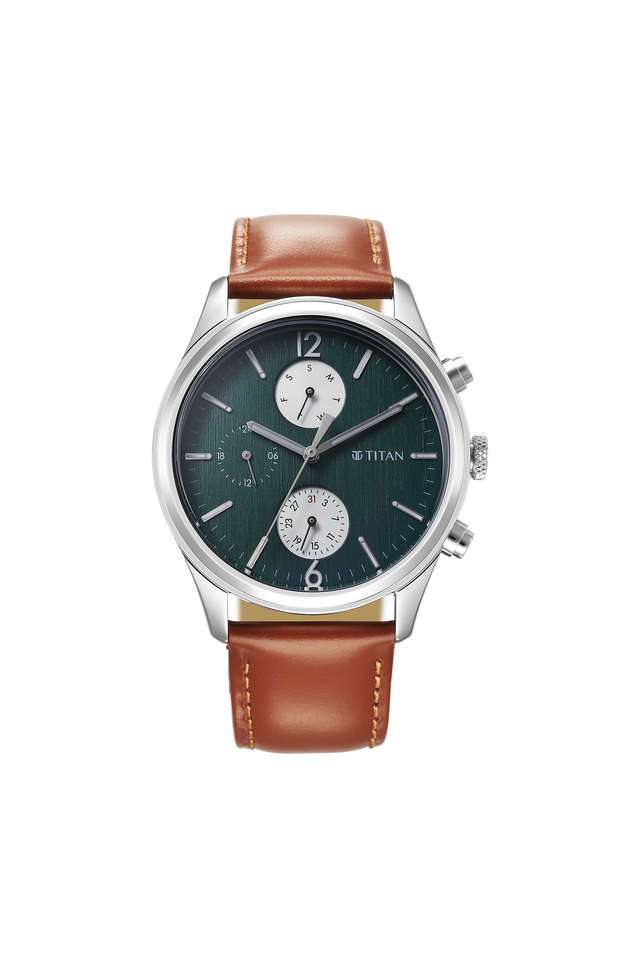 Buy Titan NoColour Wrist WIT x x 42 mm Silver Dial
