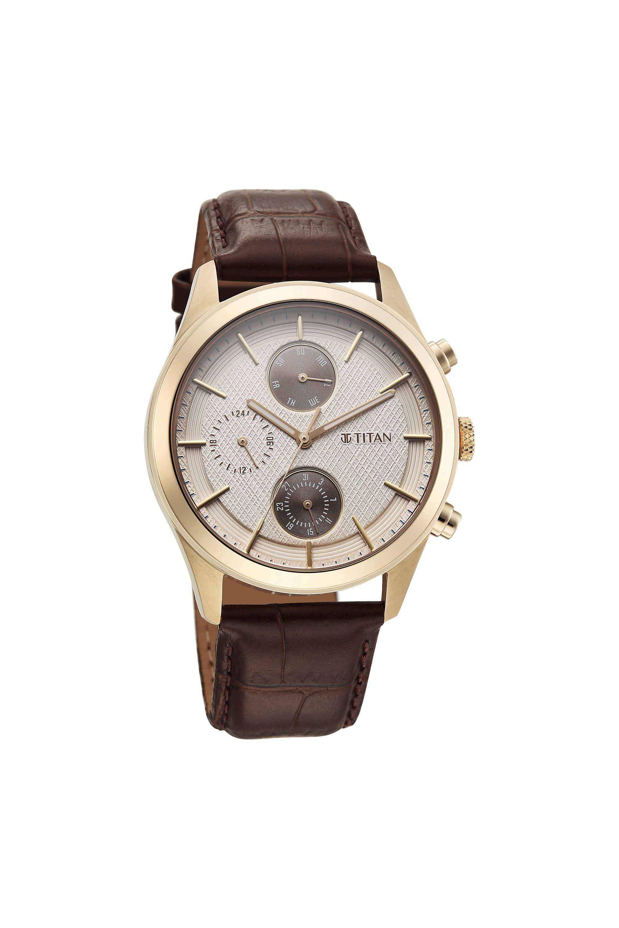 Buy Titan Silver Neo Splash 3.0 49.20 x 10.50 x 42 mm Silver Dial
