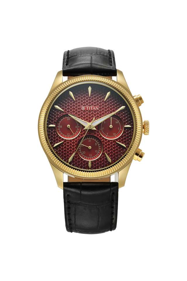 Buy Titan NoColour Regalia Opulent V 49.2 x 11.05 x 42 mm Red Dial