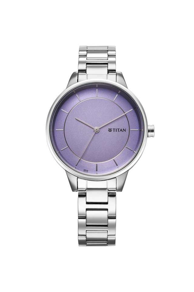 Quartz-43.50x8.20x36.50-mm-Purple-Dial-Stainless-Steel-Analogue-Watch-for-Women---2648SM12