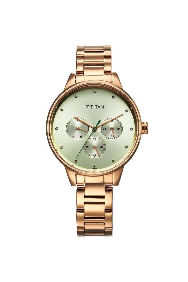 Razzle-Dazzle-Phase-I-43.5-x-8.35-x-36.5-mm-Green-Dial-Metal-Analogue-Watch-For-Women---2648WM09