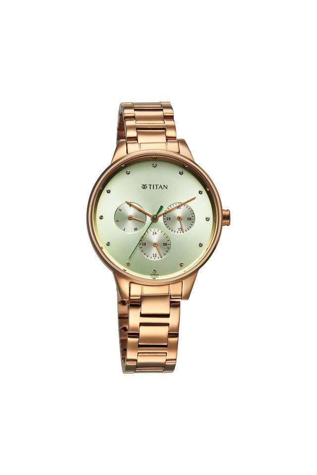 Razzle-Dazzle-Phase-I-43.5-x-8.35-x-36.5-mm-Green-Dial-Metal-Analogue-Watch-For-Women---2648WM09