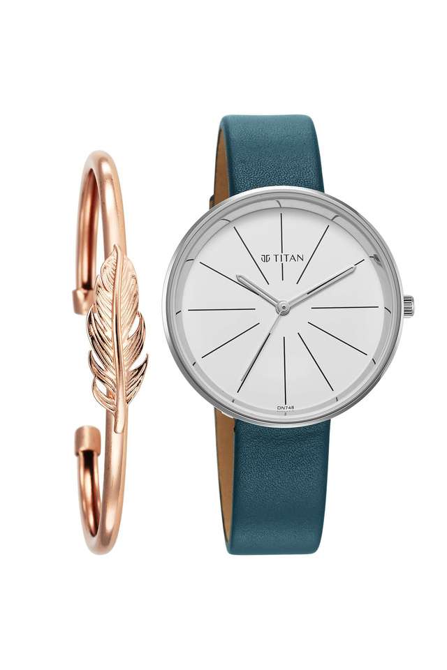 Purple-Stackables-Phase-II-36x7.25x36-mm-White-Dial-Leather-Analogue-Watch-for-Women---2718SL01F