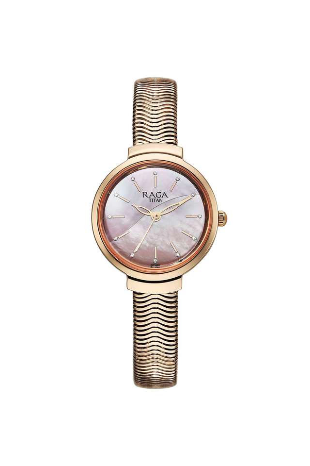 Raga-Viva-Glam-28-x-6.90-x-28-mm-Pink-Dial-Stainless-Steel-Analogue-Wrist-Watch-for-Women---2737WM01