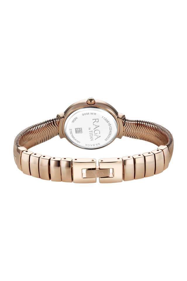 Raga-Viva-Glam-28-x-6.90-x-28-mm-Pink-Dial-Stainless-Steel-Analogue-Wrist-Watch-for-Women---2737WM01