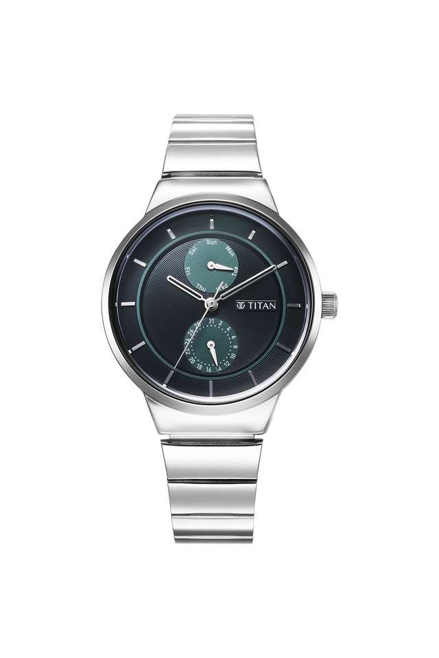 Quartz-42.15x8.35x36-mm-Green-Dial-Stainless-Steel-Analogue-Watch-for-Women---2761SM01