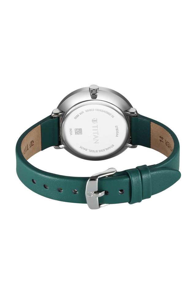 Quartz-36.70x7.90x36-mm-Green-Dial-Leather-Analogue-Watch-for-Women---2763SL02