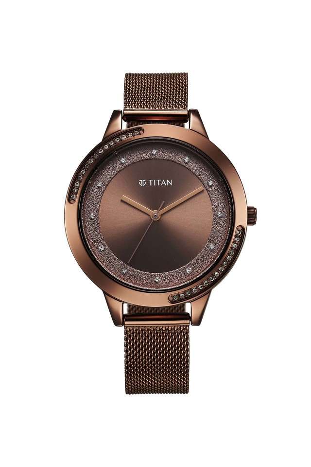 Quartz-45.80x7.50x38.50-mm-Brown-Dial-Stainless-Steel-Analogue-Watch-for-Women---2764QM01