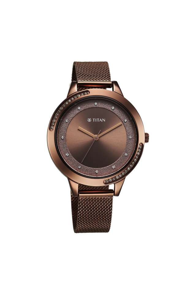 Quartz-45.80x7.50x38.50-mm-Brown-Dial-Stainless-Steel-Analogue-Watch-for-Women---2764QM01