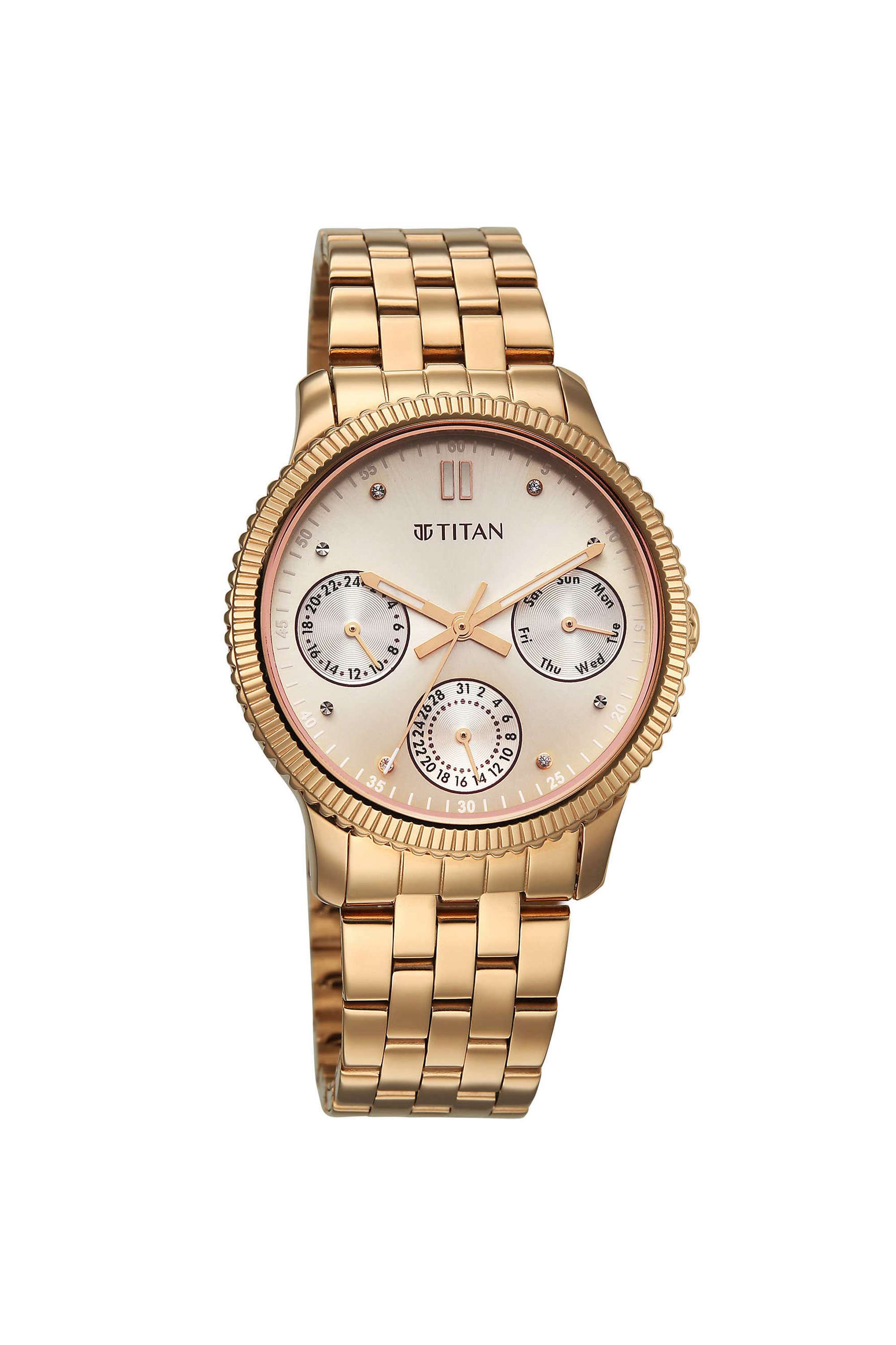Light-Champagne-Dial-Analog-watch-for-Women
