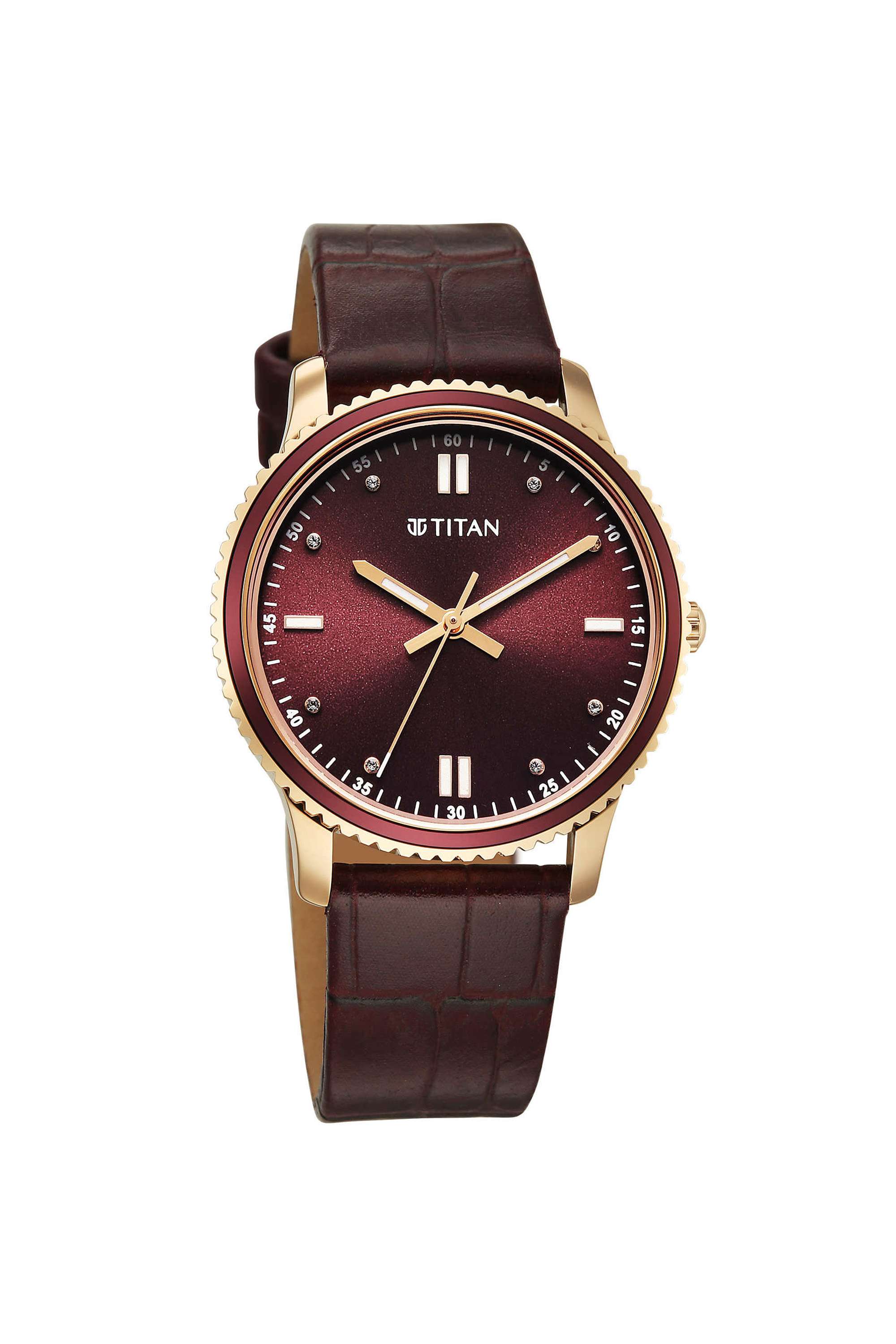 Maroon-Dial-Analog-watch-for-Women
