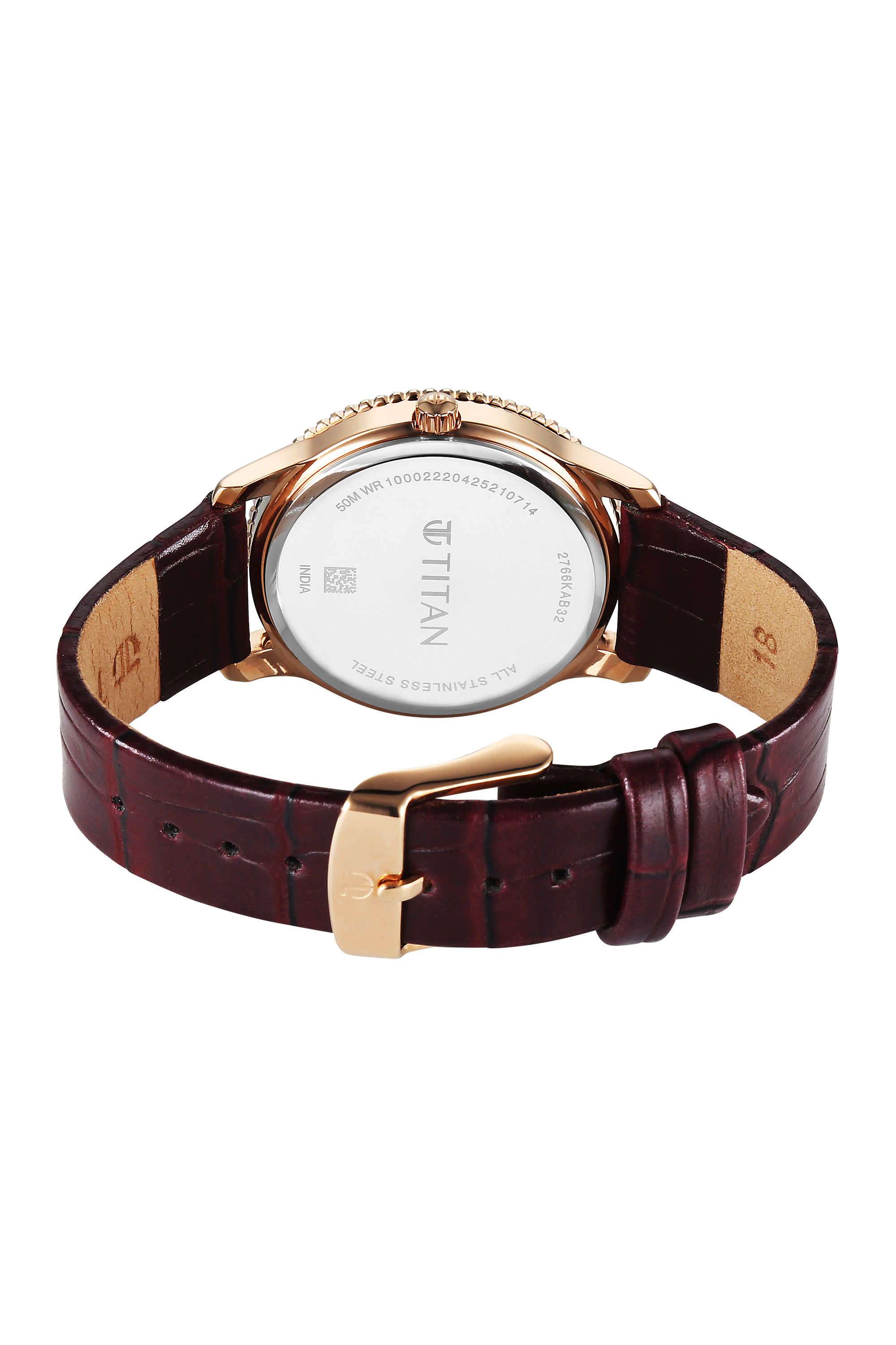 Maroon-Dial-Analog-watch-for-Women