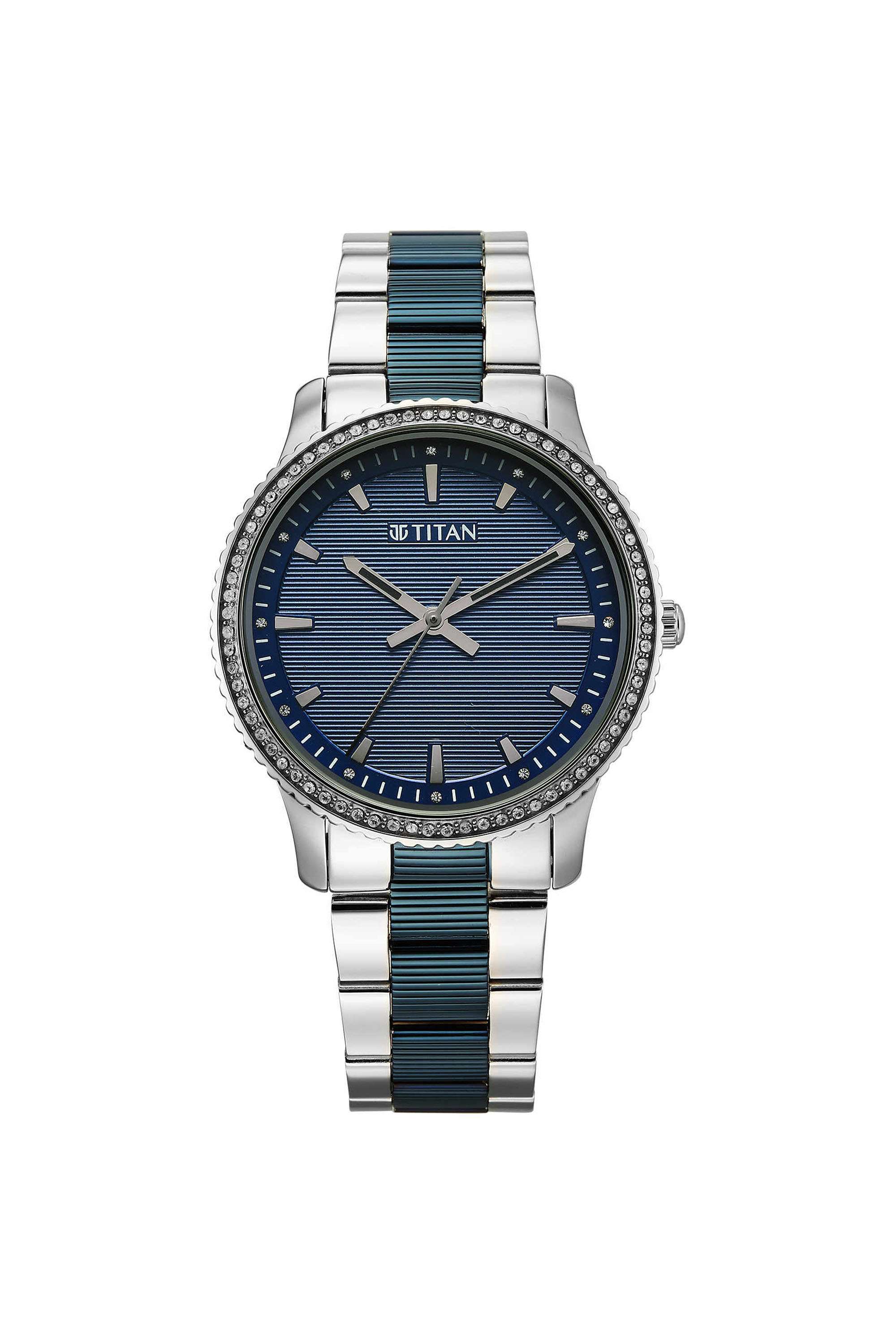 Purple-Sports-Fashion-Phase-II-42.5x7.6x36.5-mm-Blue-Dial-Stainless-Steel-Analogue-Watch-For-Women---2766KM02