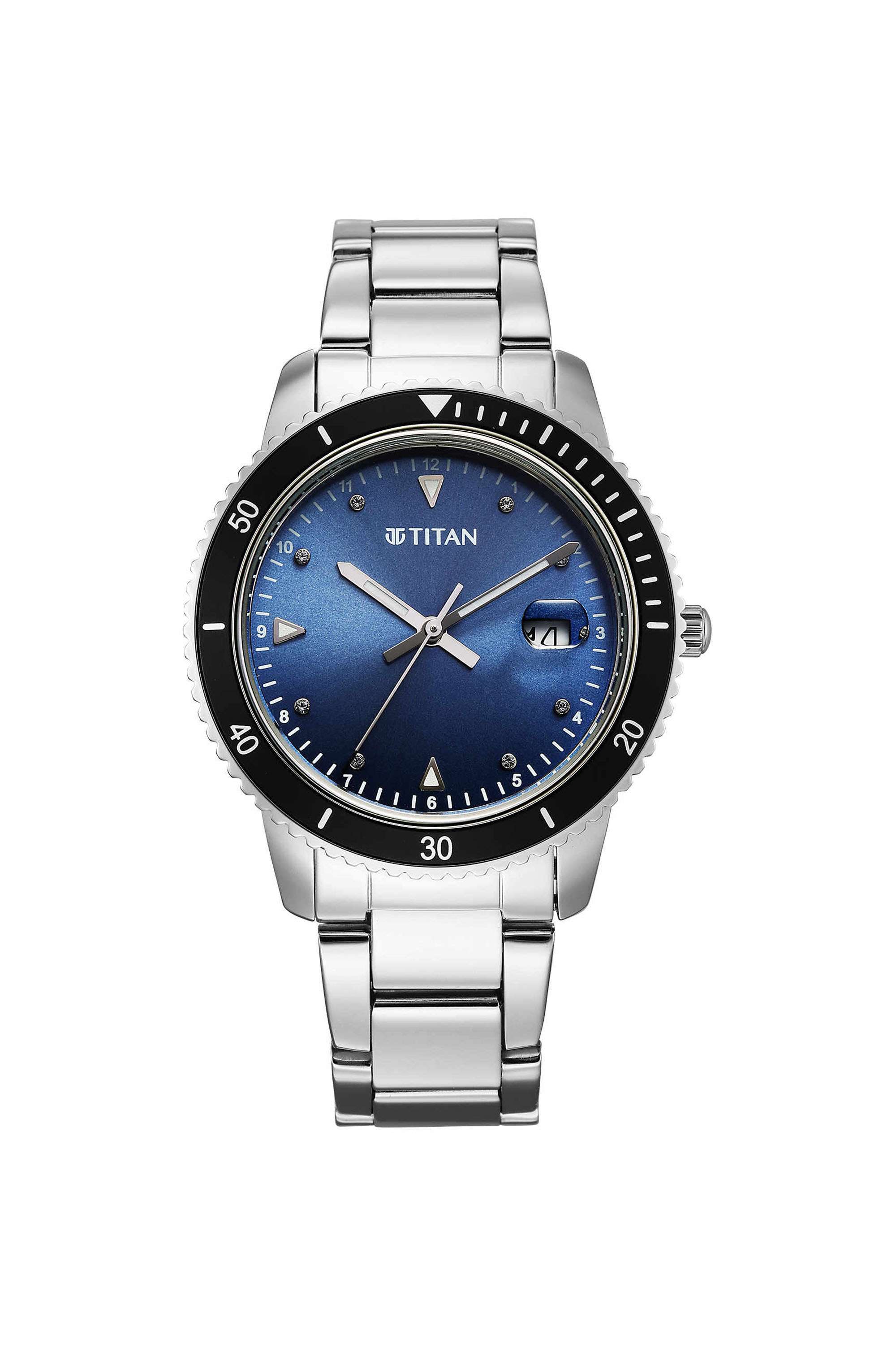 Purple-Sports-Fashion-Phase-II-43.5x7.95x36.5-mm-Blue-Dial-Stainless-Steel-Analogue-Watch-For-Women---2768KM01