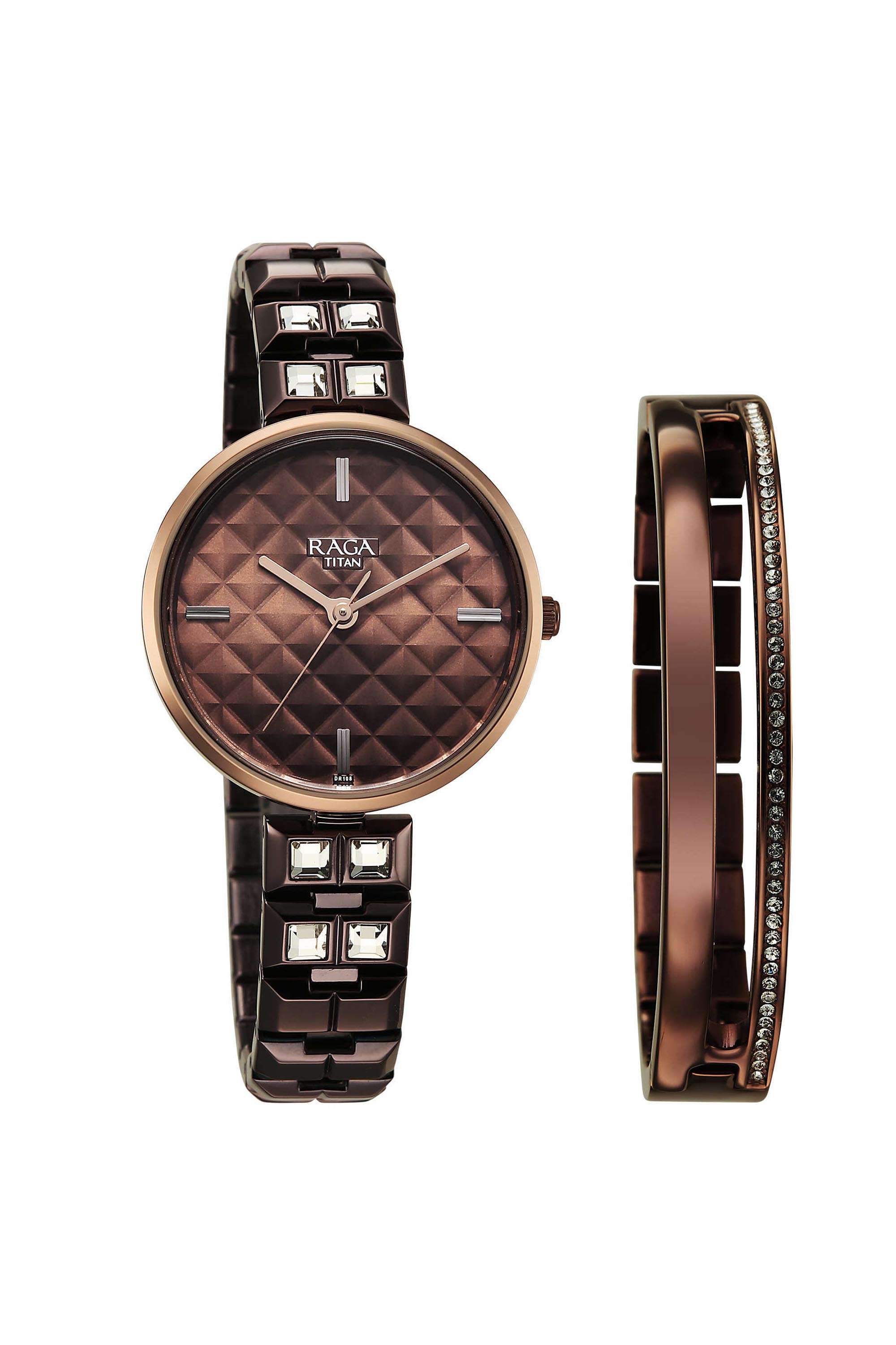 Raga-Contempore-46x12.10x40-mm-Brown-Dial-Stainless-Steel-Analogue-Wrist-Watch-for-Women---2775QM01F