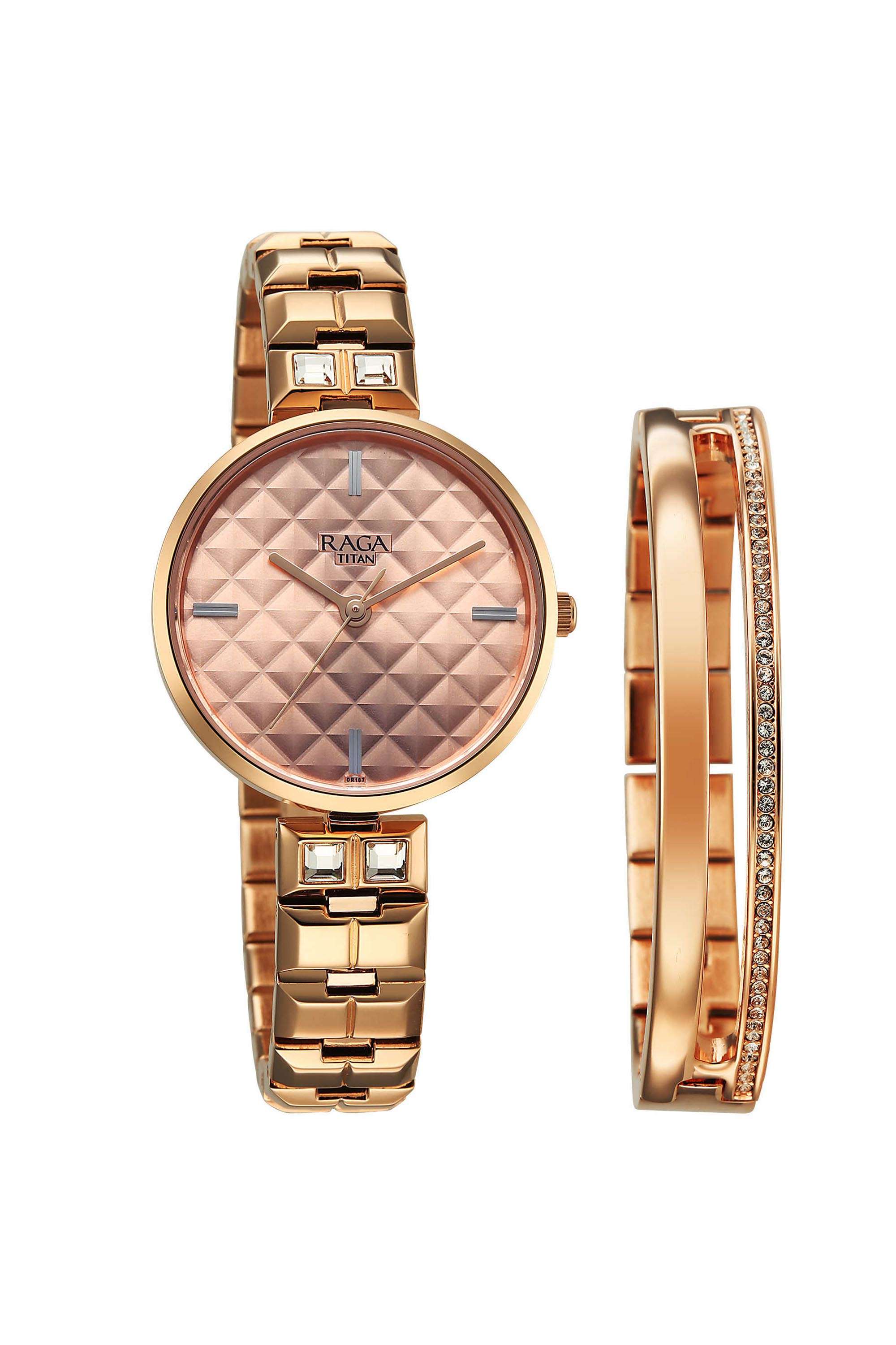 Raga-Contempore-46x12.10x40-mm-Rose-Gold-Dial-Stainless-Steel-Analogue-Wrist-Watch-for-Women---2775WM01F