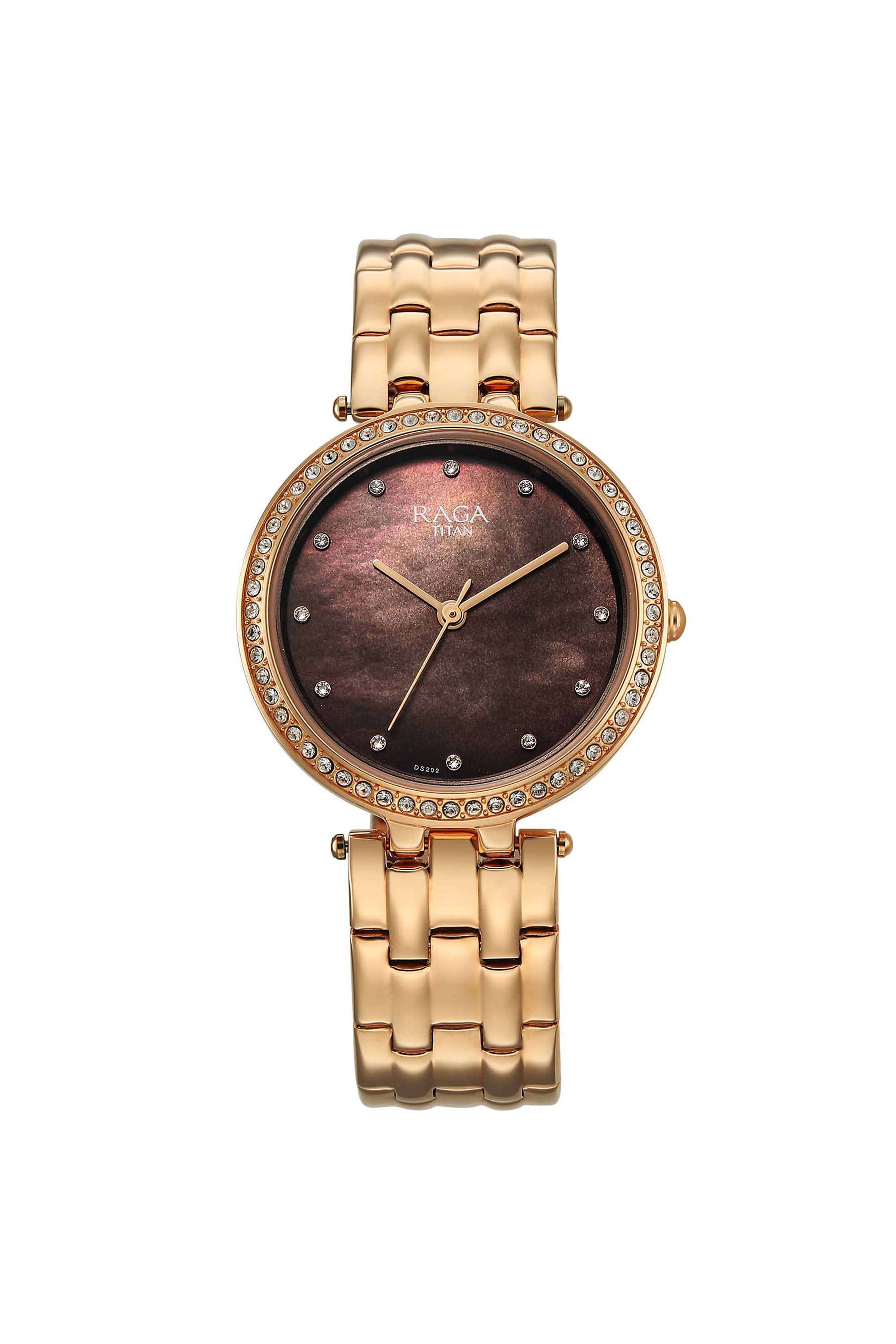 Raga-Allure-32.50-x-6.20-x-32.50-mm-Brown-Dial-Metal-Analogue-Watch-For-Women---2793WM01