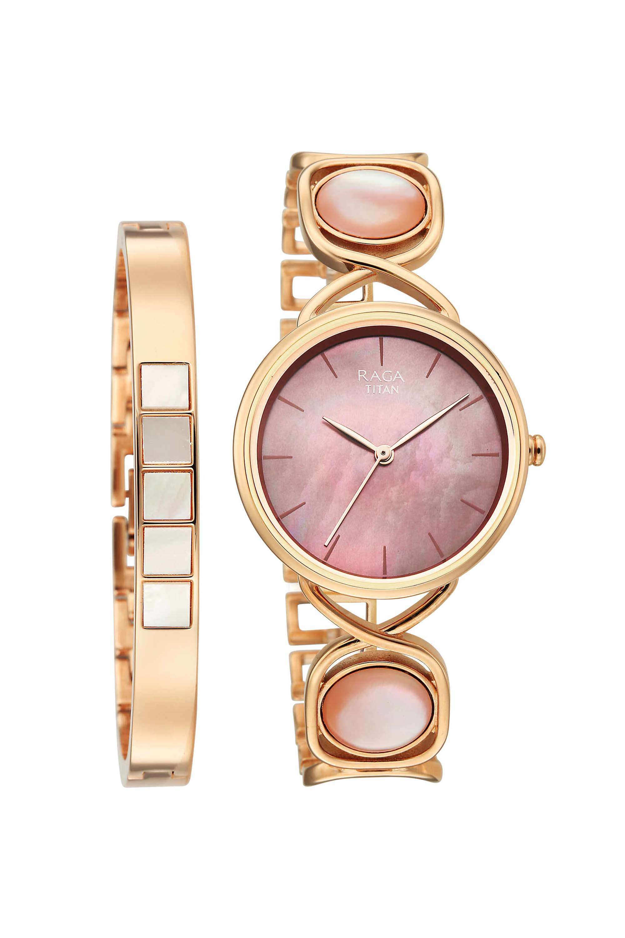 Raga-Power-Pearls-2.0-32x8x32-mm-Mother-of-Pearl-Dial-Metal-Analogue-Watch-For-Women---2810WM02F