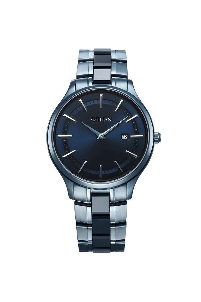 Classic-Slim-Ceramic-Fusion-41-x-6.50-mm-Blue-Dial-Stainless-Steel-&-Ceramic-Analogue-Watch-For-Men---90142QD01