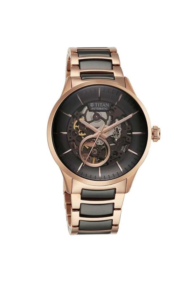48-x-13.40-x-42.20-mm-Black-Dial-Stainless-Steel-&-Ceramic-Analogue-Watch-For-Men