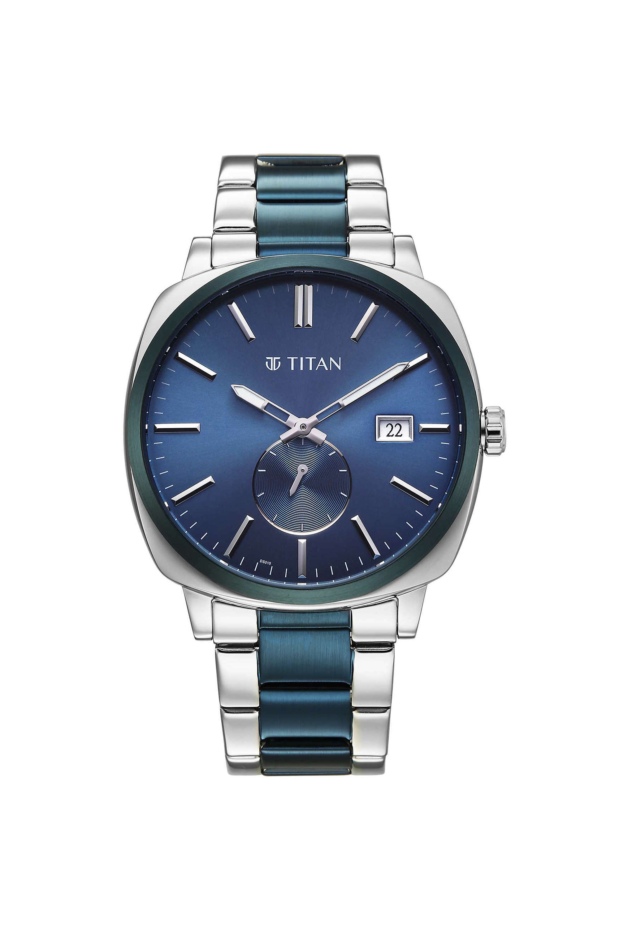 Suave-2.0-49-x-9-x-43-mm-Blue-Dial-Stainless-Steel-Analogue-Watch-For-Men---90189KM01