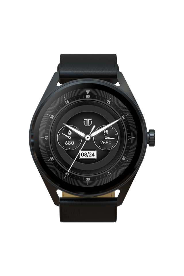 Crest-47.2-x-47.2-x-10.6-mm-Multicolour-Dial-Leather-Smartwatch-Watch-for-Men---90197AL01