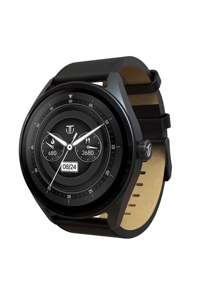 Crest-47.2-x-47.2-x-10.6-mm-Multicolour-Dial-Leather-Smartwatch-Watch-for-Men---90197AL01
