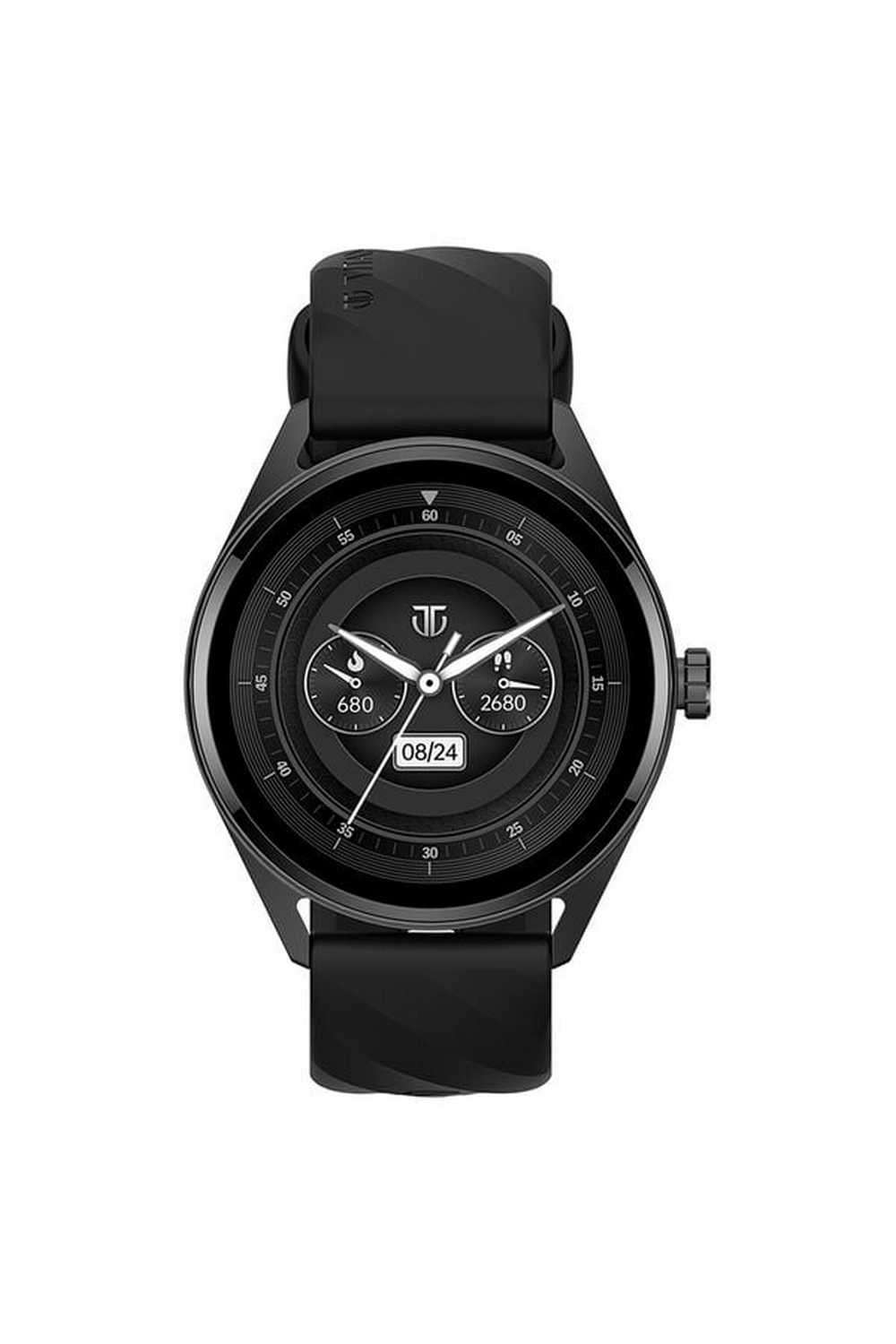 Crest-Unisex-47.2-mm-Smart-Watch---Black-Silicone-Strap-(90197AP01K)