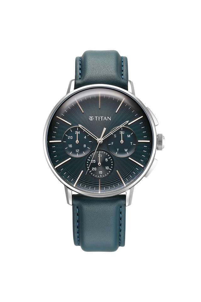 Light-Leathers-VII-42-x-11.85-mm-Green-Dial-Leather-Multi-Function-Watch-For-Men---90200SL03