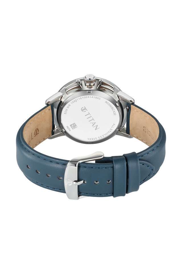 Light-Leathers-VII-42-x-11.85-mm-Green-Dial-Leather-Multi-Function-Watch-For-Men---90200SL03