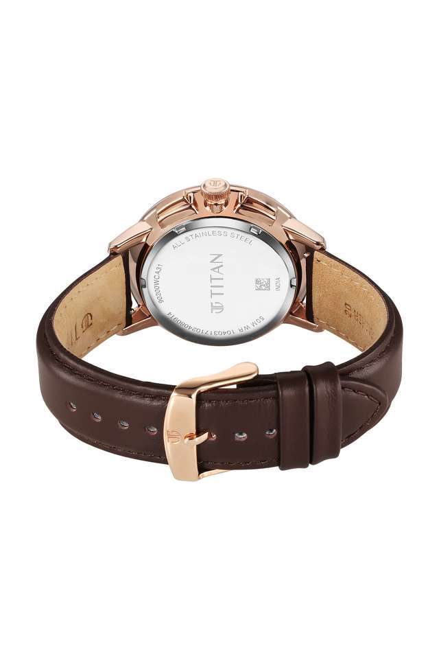 Light-Leathers-VII-42-x-11.85-mm-Brown-Dial-Leather-Multi-Function-Watch-For-Men---90200WL01