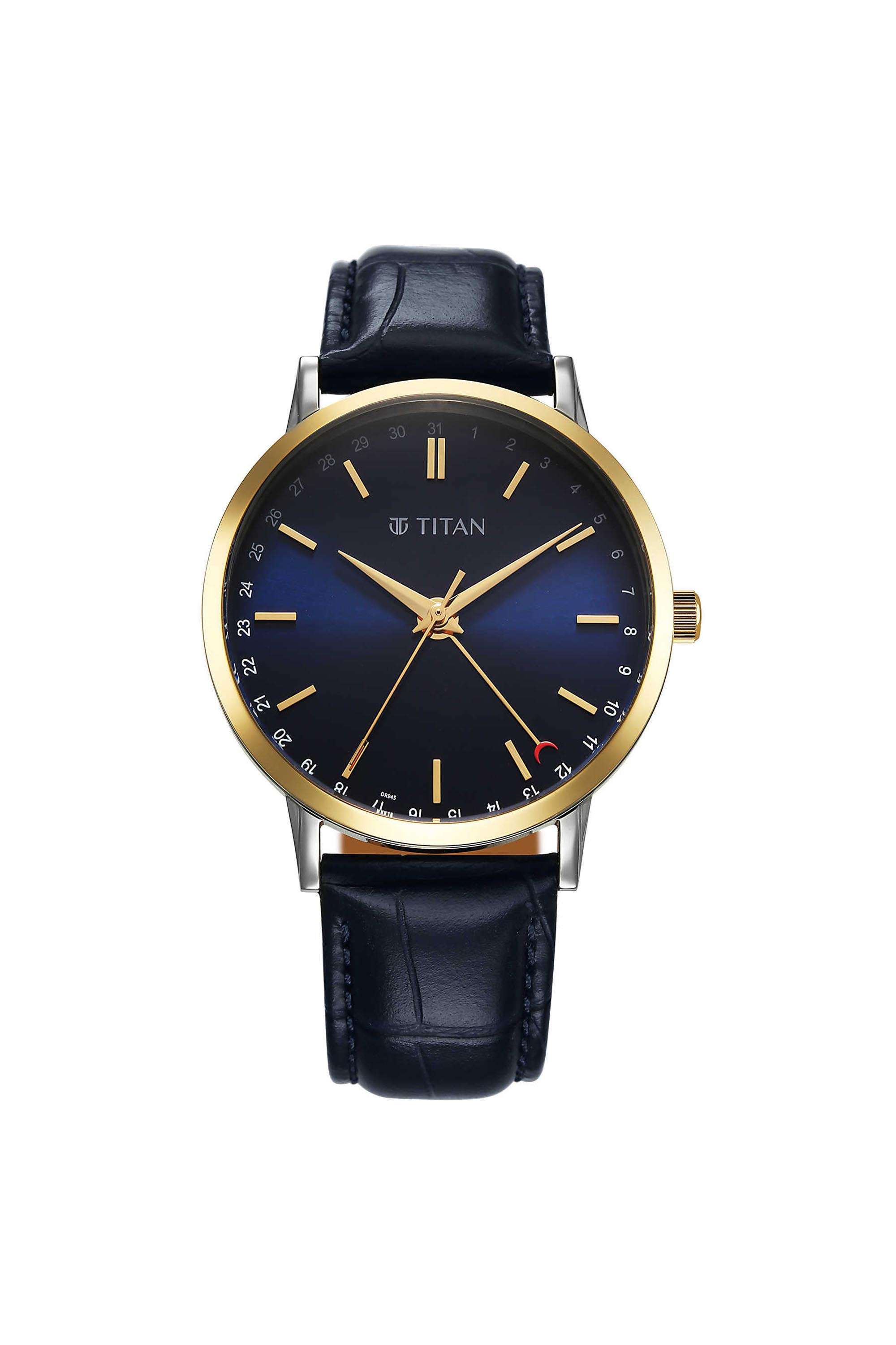 Classique-Elegance-46x12.10x40-mm-Blue-Dial-Leather-Analogue-Wrist-Watch-for-Men---90202BL01