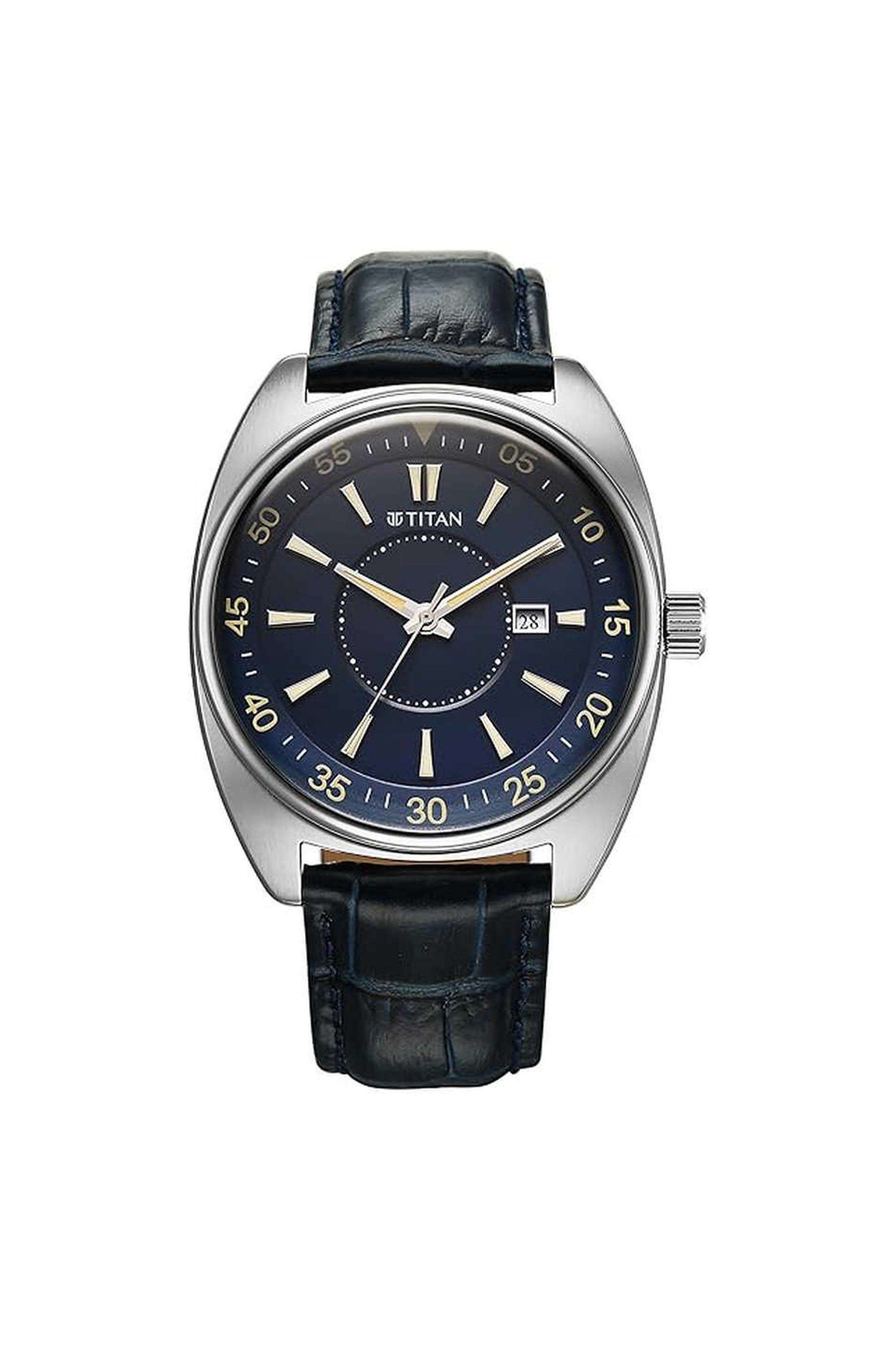 Classique-Tonneau-43.5x7.7x36.5-mm-Blue-Dial-Metal-Analogue-Watch-For-Men---90211SL01