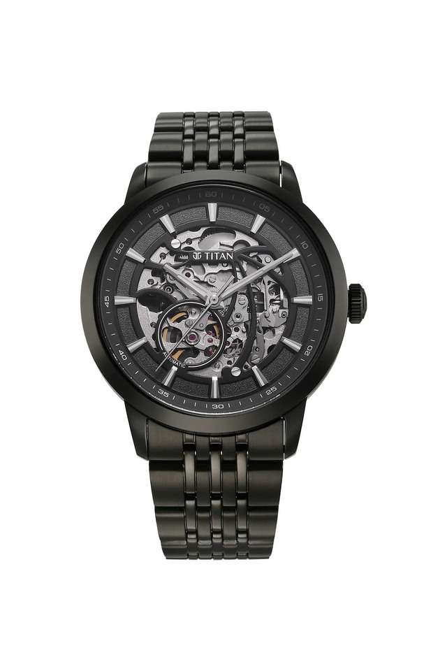 Phoenix-Skeletal-Automatic-44-mm-&-Above-Grey-Dial-Leather-Analogue-Wrist-Watch-for-Men---90223NM01