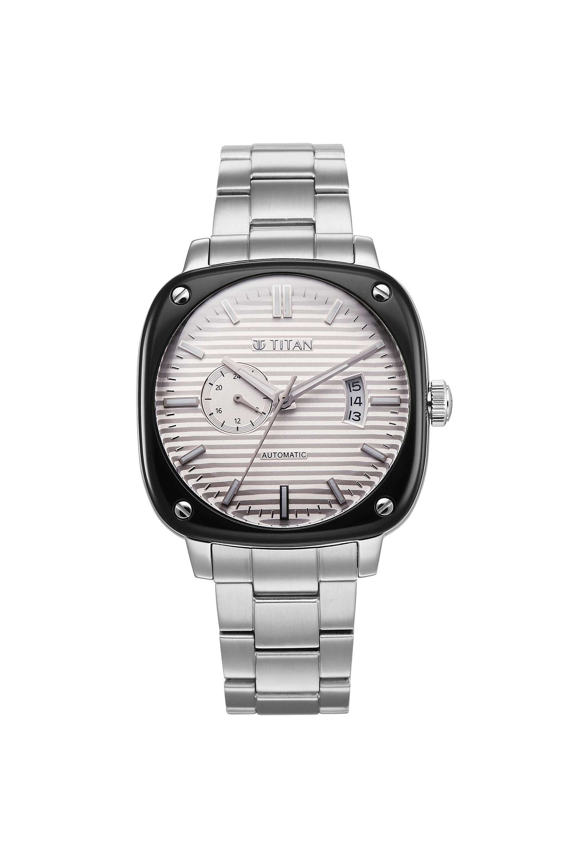 Automatic-Vintage-Concealed-40.5-x-12.45-mm-White-Dial-Stainless-steel-Analogue-Watch-For-Men---90225KM01