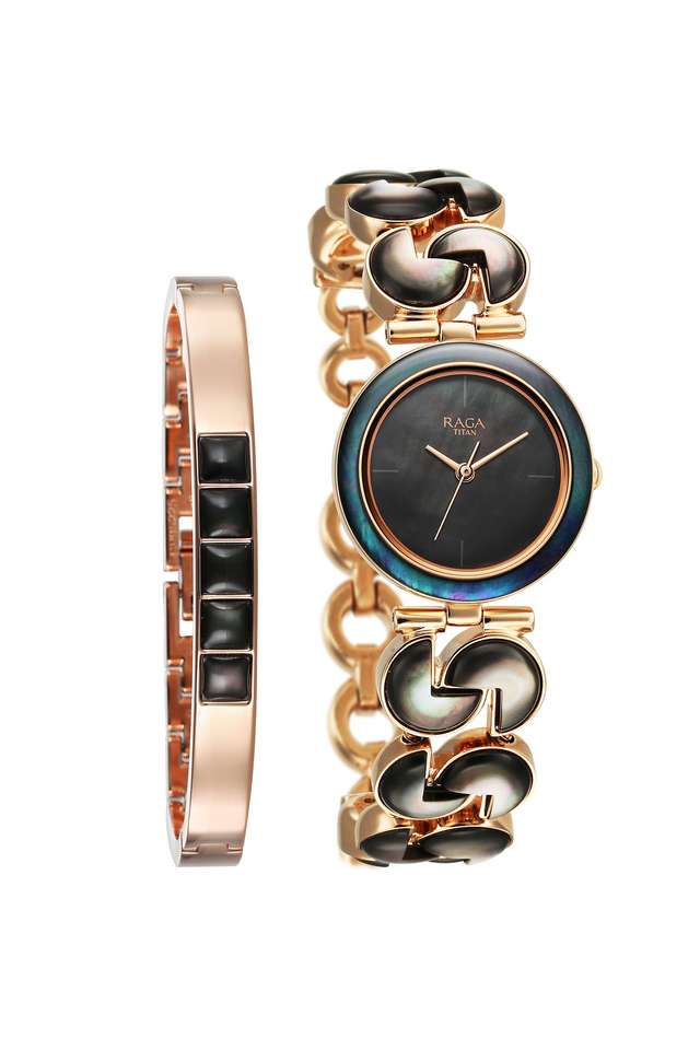 Raga-Black-Pearl-32.50-x-6.55-x-28-mm-Silver-Dial-Analogue-Watch-For-Women---95233WM02F