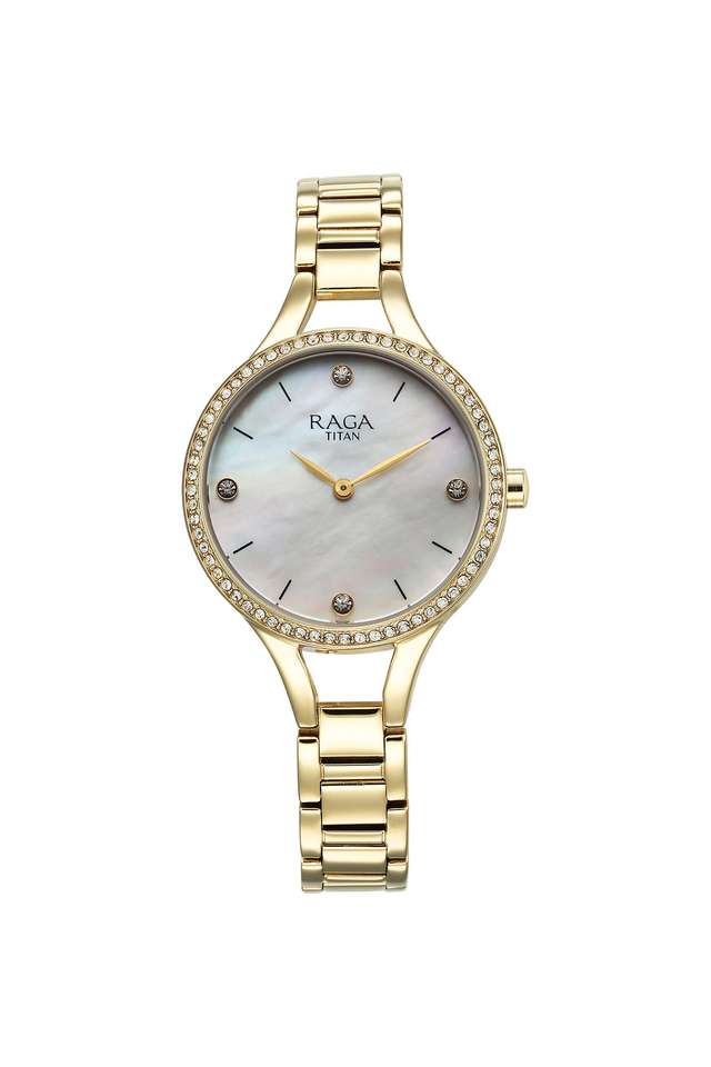 Raga-Showstopper-43-mm-Green-Dial-Metal-Analogue-Watch-For-Women---95275YM01