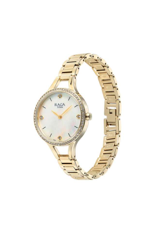 Raga-Showstopper-43-mm-Green-Dial-Metal-Analogue-Watch-For-Women---95275YM01