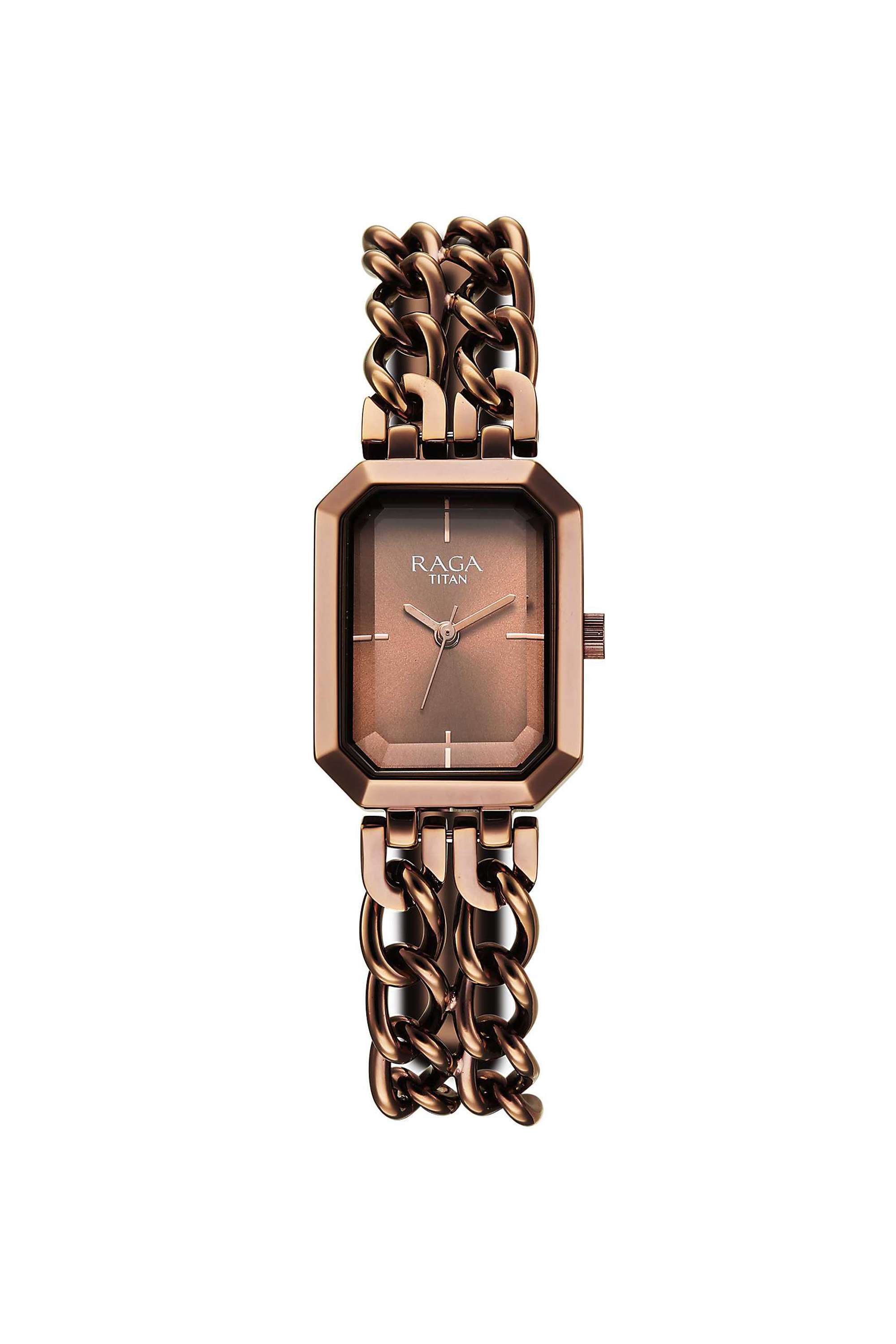 Raga-Showstopper-3.0-Quartz-32-x-8.60-x-20.20-mm-Brown-Dial-Metal-Analogue-Wrist-Watch-for-Women---95283QM01