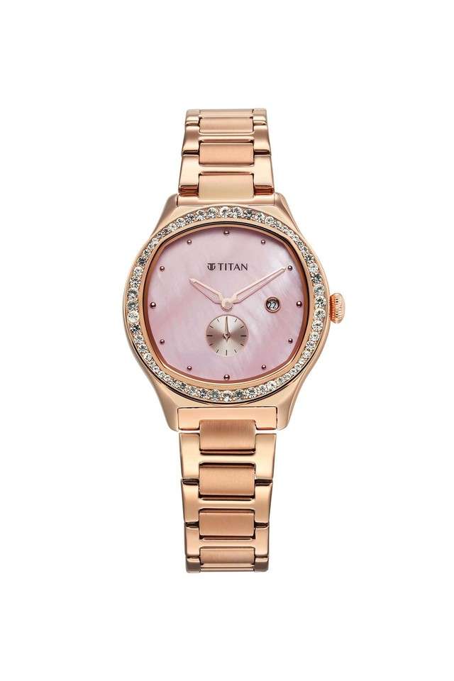 Quartz-39.50x7.60x34-mm-Rose-Gold-Dial-Stainless-Steel-Analogue-Watch-for-Women---95289WM01