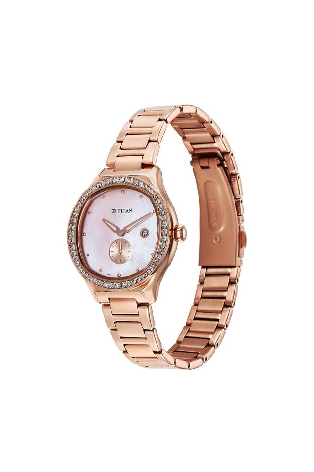 Quartz-39.50x7.60x34-mm-Rose-Gold-Dial-Stainless-Steel-Analogue-Watch-for-Women---95289WM01