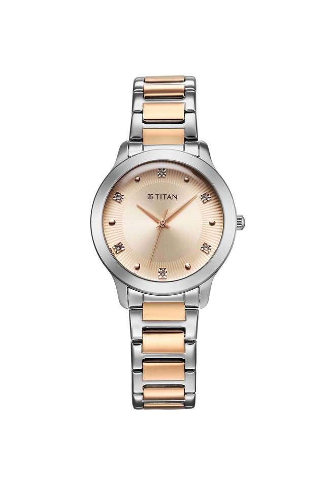 Quartz-27x8x27-mm-Pink-Dial-Stainless-Steel-Analogue-Watch-for-Women---95299KM01