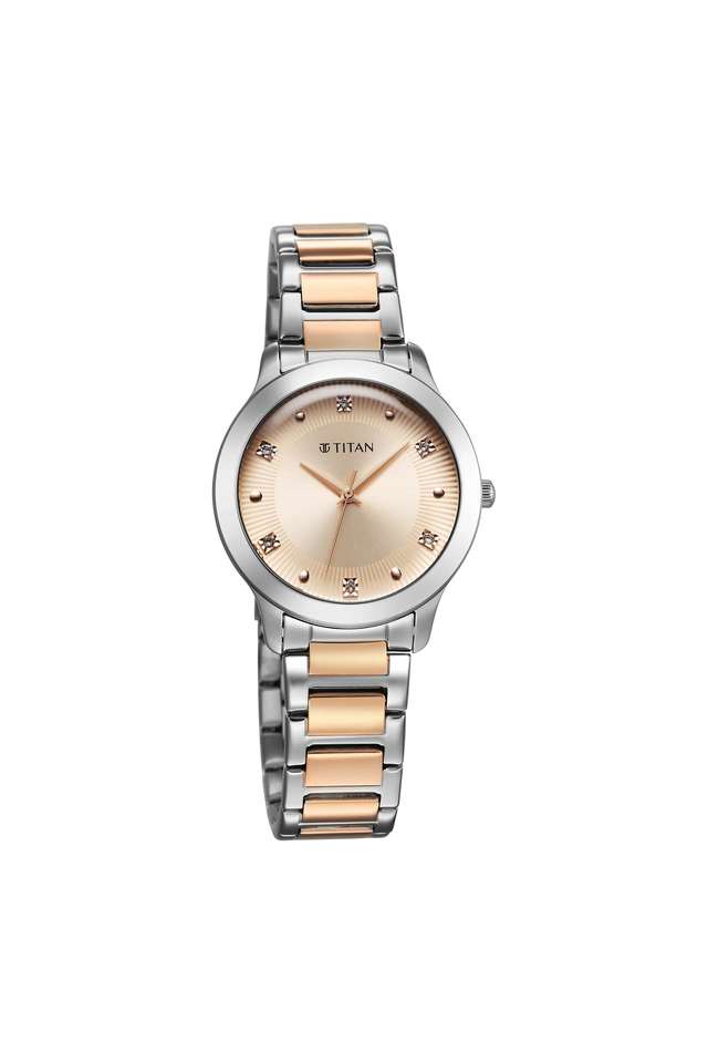 Quartz-27x8x27-mm-Pink-Dial-Stainless-Steel-Analogue-Watch-for-Women---95299KM01