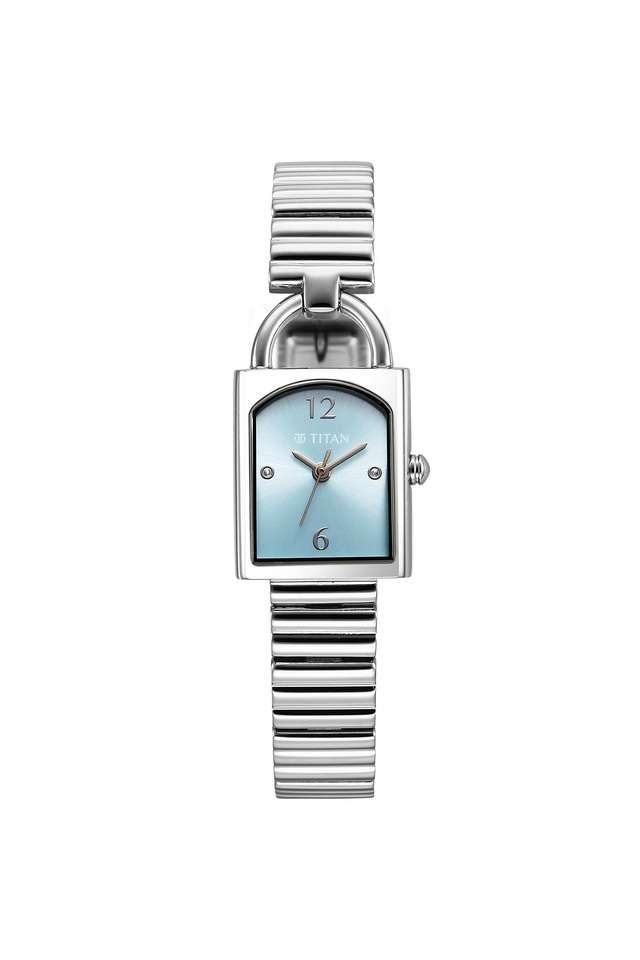 Purple-Metro-35.20-x-6.85-x-20-mm-Blue-Dial-Stainless-Steel-Analogue-Watch-For-Women---95303SM01