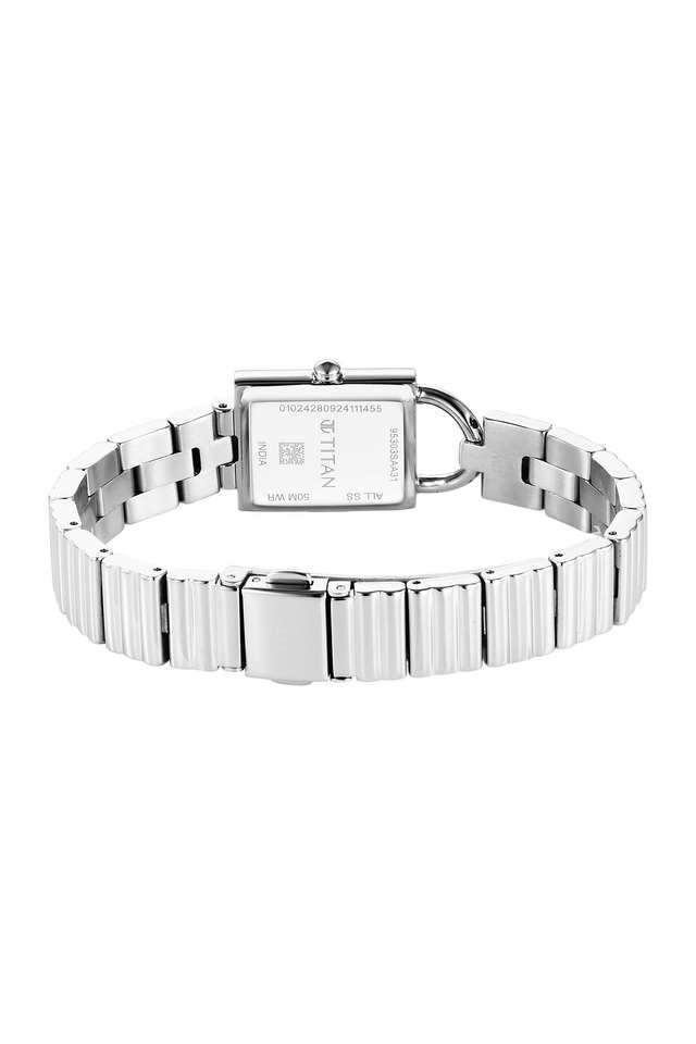 Purple-Metro-35.20-x-6.85-x-20-mm-Blue-Dial-Stainless-Steel-Analogue-Watch-For-Women---95303SM01