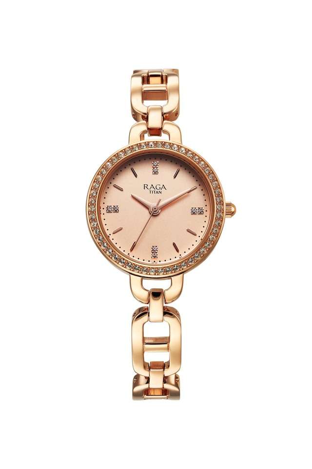 Price History of Timex Women Rose Gold Metal Strap Watch Analog