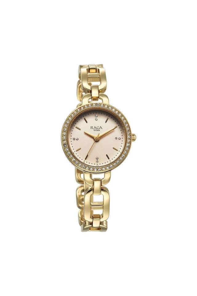 Raga-Showstopper-2.0-39.50-x-6.90-x-30-mm-Yellow-Dial-Metal-Analogue-Watch-For-Women---95305YM01